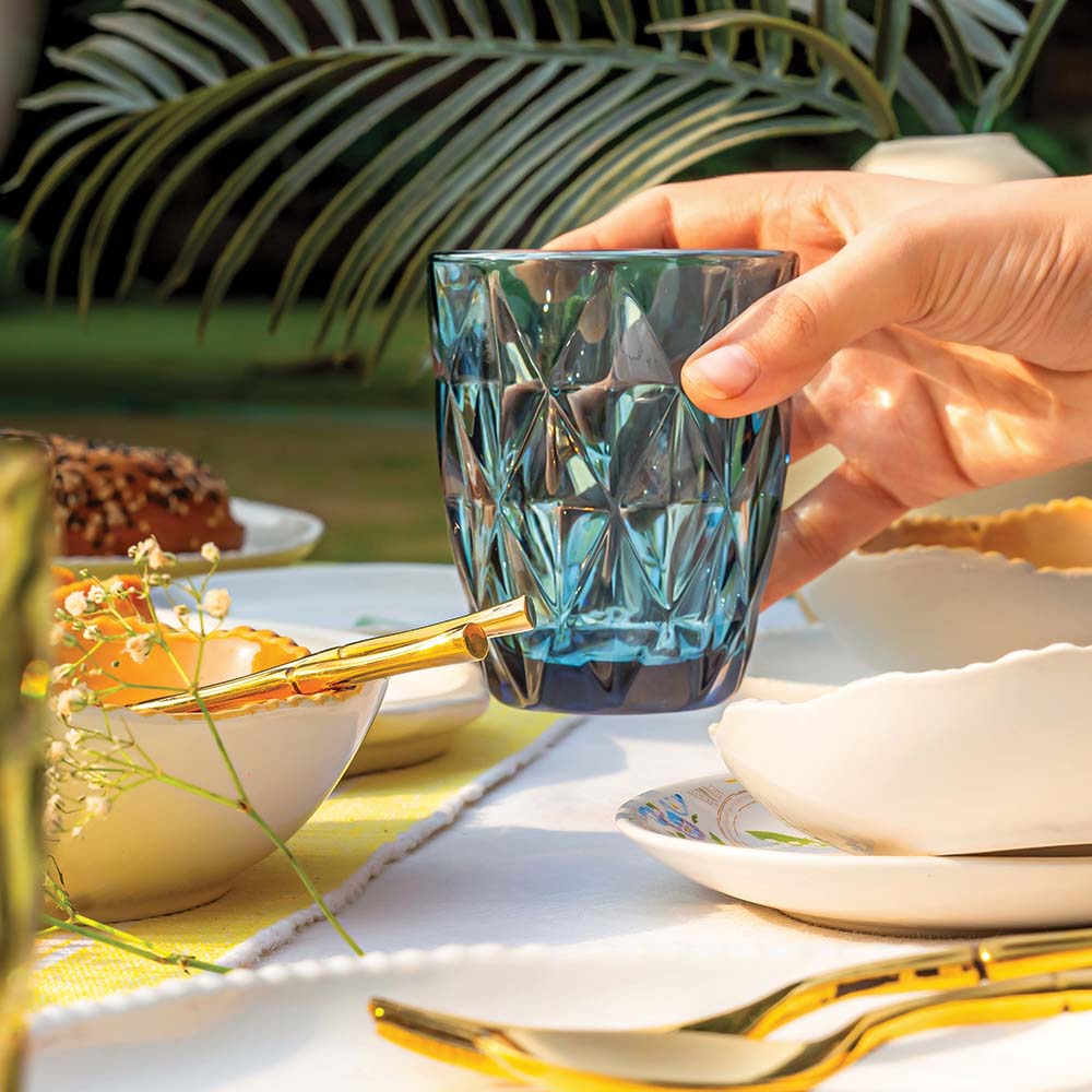 Blue Water Glass (Set of 4)