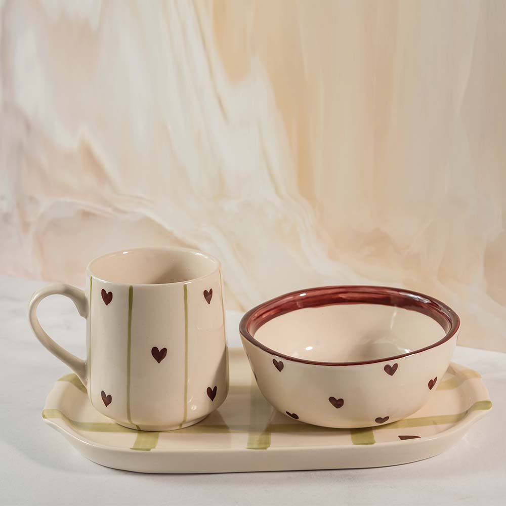 Lovestruck Red Breakfast Set
