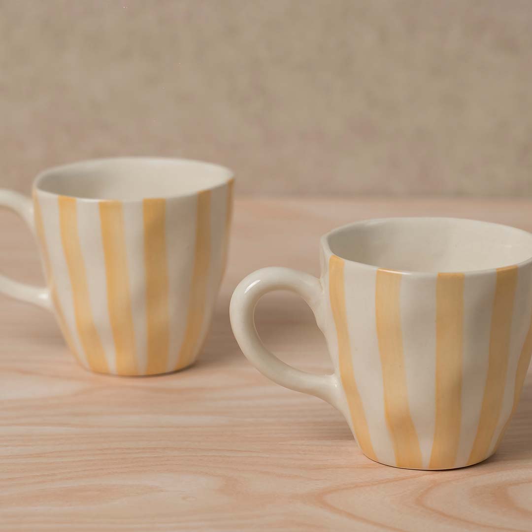 The Daily Yellow Mugs (Set of 2)