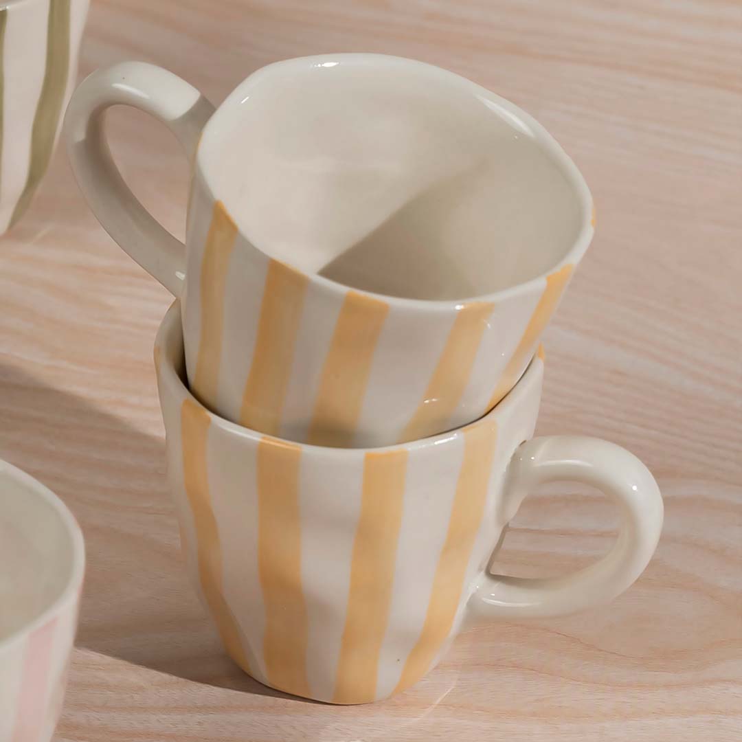 The Daily Yellow Mugs (Set of 2)