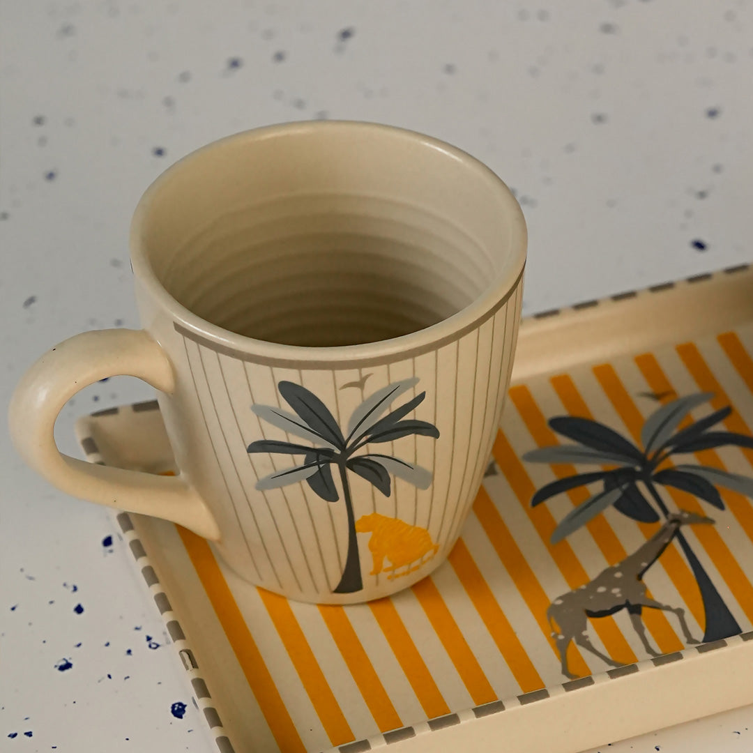 Blue Palm Mug