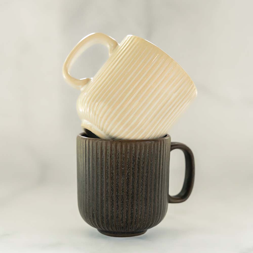 Ceramic Coffee Mugs - Set of 2