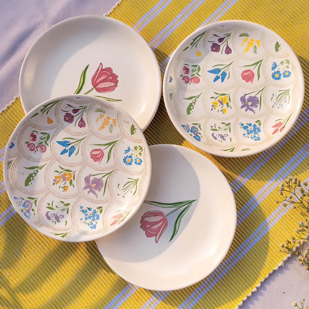 Spring Dessert Plates at Rachel Stewart blog