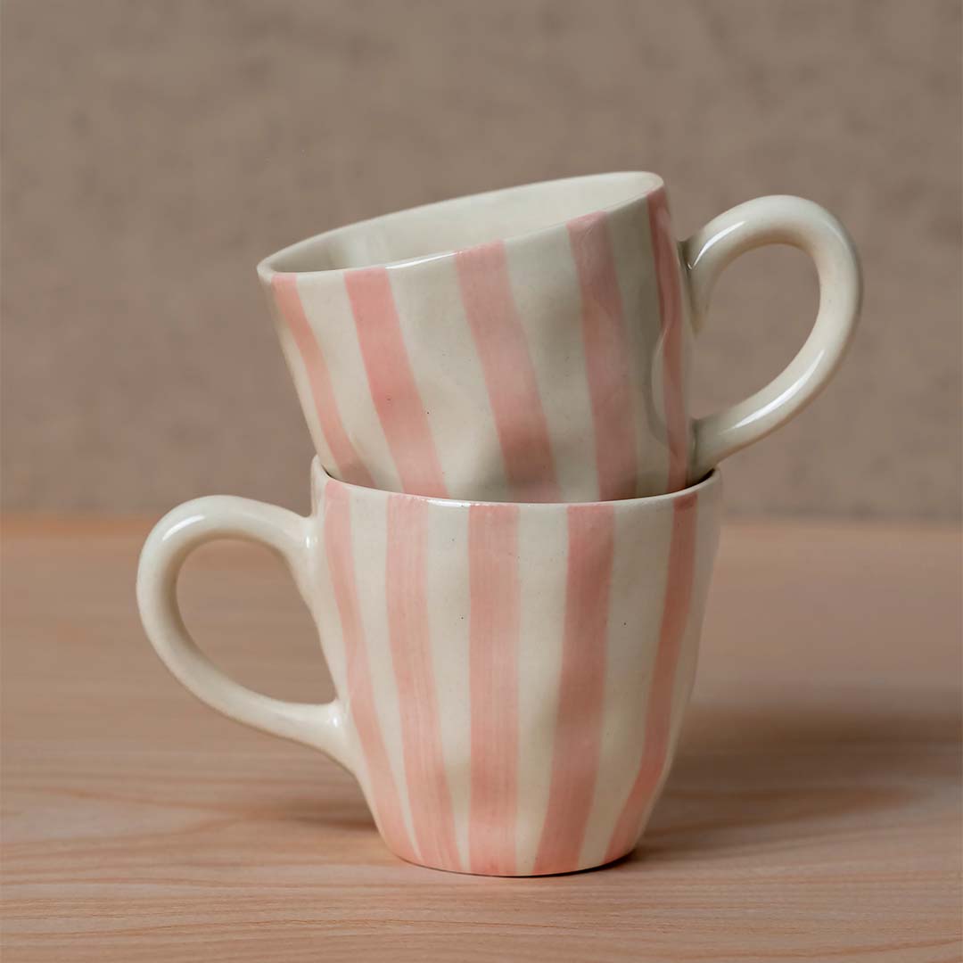 The Daily Pink Mugs (Set of 2)